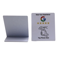 Fourniture d'usine directement google Review Nfc Stand Card Qr Code Table Stand Menu Nfc Nfc Standee