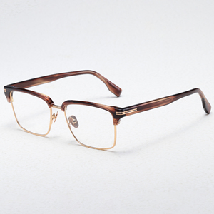 Rectangle Full Rim <b>Eyeglasses</b> Solid Tortoise <b>Frame</b> Anti-Uv Unisex Adults Vision Correction <b>Frames</b> - Product Image 1