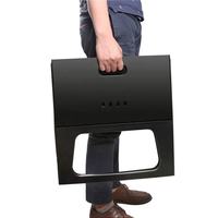 Réchaud de camping pliant portable extérieur sans fumée de style coréen Installation facile Barbecue de jardin Mini gril à charbon de bois en acier