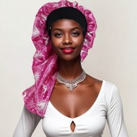 Bonnet en satin extra large pour dormir, bonnet en soie ajustable pour cheveux longs, bonnet de nuit pour cheveux bouclés, tresses, perruques, protection des cheveux