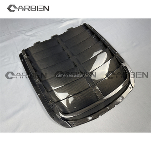 Copertura Decorativa in Fibra di Carbonio Stile GT500 per la Parte Centrale del Cofano Motore in Lega di Alluminio Aggiornato per Ford Mustang - Product Image 4