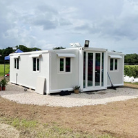 Maison préfabriquée de luxe à ossature légère en acier, résistante au feu et imperméable, installation rapide, conception de bureau en kit.