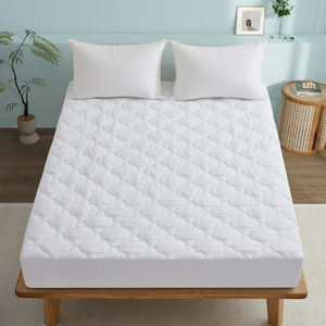 Protège-<span class=keywords><strong>matelas</strong></span> matelassé King Size pour hôtel, doux, respirant, silencieux, avec poches profondes pour la maison, l'hôtel, la chambre à coucher, blanc - Product Image 1
