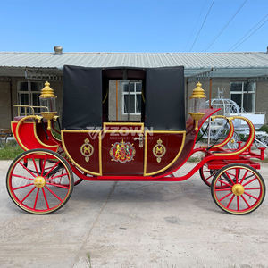 豪华高品质出厂价批发红色皇家马车灰姑娘无马电动马车 - Product Image 2