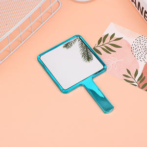 กระจกแต่งหน้าแบบพกพาสำหรับผู้หญิง รูปทรงสี่เหลี่ยม ชุบเคลือบอย่างดี ใช้สำหรับแต่งหน้า ต่อขนตา และอุปกรณ์ต่อขนตา - Product Image 3