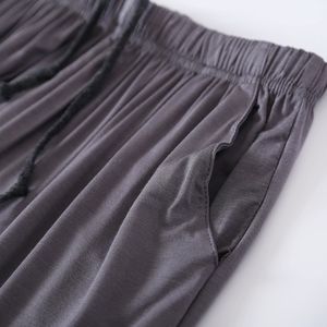 Conjunto de <span class=keywords><strong>Pijama</strong></span> de Verano para <span class=keywords><strong>Hombre</strong></span>, Modal, Cuello Redondo, Manga Corta, Pantalones Cortos, Holgado, Informal, Talla Grande, Ropa de Dormir para el Hogar - Product Image 4