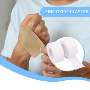 Hot Selling Hospital Medical Protection Sports Fixed Bandage Tooth <b>Edge</b> Cotton <b>Plastic</b> <b>Edge</b> Zinc Oxide Tape - Product Image 2