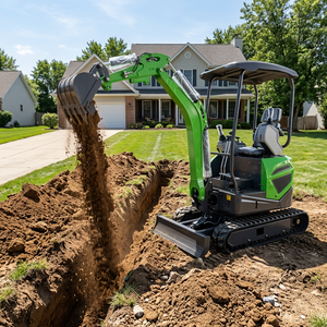 Mini-excavatrice Swing 2 tonnes 1,8 tonnes, petit équipement d'excavation, pelle pour travaux de construction - Product Image 6