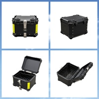 Top Case de Moto en Aluminium Haut de Gamme 28L 36L 45L 55L 65L 80L 100L Étanche Antivol pour Touring