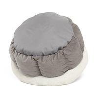 Lit pour chien en forme de beignet apaisant et anti-anxiété, très populaire, en fausse fourrure, confortable, lavable, rond, pour animaux de compagnie, lit de luxe pour chat