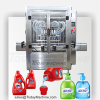 Ligne de remplissage de bouteilles en verre pour miel, pâte de poire et de myrtille, et sirop, avec machine de remplissage et de bouchage