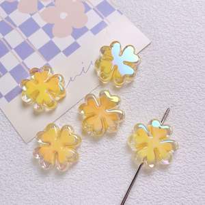 เครื่องประดับโซ่คล้องโทรศัพท์มือถือสองชั้นรูปใบโคลเวอร์ลูกปัดกระจัดกระจายอุปกรณ์ตกแต่งแบบทำมือแบบ DIY - Product Image 2