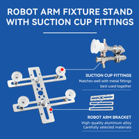 Support de fixation en aluminium pour ventouse de robot industriel, plaque angulaire, cadre de montage
