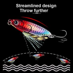 7g à 30g coulée de métal jigging bassbait eau salée gabarit leurre de pêche appâts artificiels pêche à la traîne <span class=keywords><strong>Action</strong></span> pêche gabarit cuillères - Product Image 5