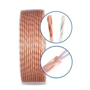 High Quality Cheap Copper Cable Price HiFi 1.5Mm Audio Video Extended Wire Audio Speaker Cable Wires And Cables