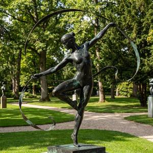 Sculpture personnalisée de gymnaste rythmique en bronze - Art de la <span class=keywords><strong>danse</strong></span> dynamique, statue en bronze - Product Image 5