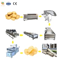 Nouvelle machine de fabrication de chips de pommes de terre entièrement automatique à haute productivité