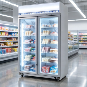 Congélateur vertical commercial ZD, sans givre, refroidissement par air, -22 degrés Celsius, vente <span class=keywords><strong>en</strong></span> gros OEM pour les magasins de détail - Product Image 4