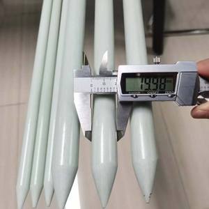 מוט גדר פיברגלס מלא 20 מ\\\"מ, אורך 1.2-2.7 מטר, דוגמא עגולה חלקה, לבניית גדר חשמלית, שירות חיתוך כלול - Product Image 5