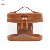 JOYSUN Trousse de Maquillage Grande Capacité à Plusieurs Niveaux, Sac Cosmétique Personnalisé, Pochette de Maquillage Portable avec Fermeture Éclair, Étui de Beauté