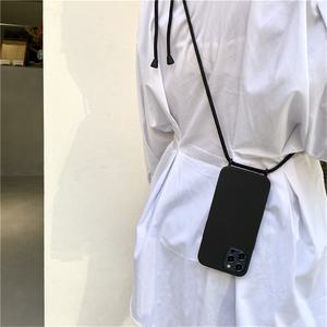Crossbody Vòng Cổ Dây Đeo Dây Buộc Dây Chất Lỏng Silicone Điện Thoại Trường Hợp Đối Với <span class=keywords><strong>iPhone</strong></span> 16 15 14 Cộng Với 13 Pro 12 11 Pro X XR XS Max 8 Cộng Với - Product Image 5