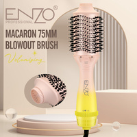ENZO Sèche-cheveux Brosse 4 en 1 Professionnel One Step Sèche-cheveux Styler Volumizer Céramique Portable Peigne à Air Chaud