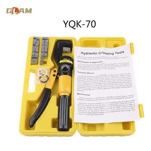 เครื่องมือย้ำสายไฟแบบไฮดรอลิก รุ่น YQK-70 ขนาด 4-70 มม. ใช้แรงดัน 6 ตัน พร้อมหัวย้ำ 9 คู่ สำหรับสายเหล็กขนาด 12 AWG-<span class=keywords><strong>2</strong></span>/0 แบบใช้มือหมุน หัวย้ำแบบหกเหลี่ยม - Product Image 5