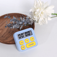 EMAF Blue Mini Portable Magnetic kelas Pomodoro siswa menghitung mundur pengingat LCD dapur Timer Alarm bilangan Digital Timer