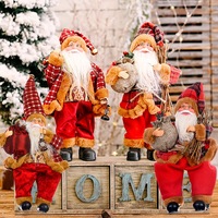 46cm Weihnachtsmann-Ornamente Rote Weihnachtsmann-Puppe Weihnachtsdekoration Zubehör für Weihnachtsfeiern