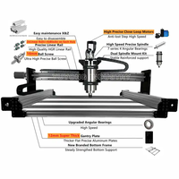Zone de travail 1220x1220mm QueenAnt Pro V2 fabricant de routeur CNC Mini machine de gravure CNC pour la fabrication de meubles