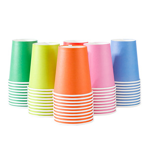 Vasos de Papel de Pared Simple de 16oz, 6oz, 12oz, 7oz y Juego de Tapas y Platos, Tamaño Personalizado, Logotipo, Impermeables, Grado Alimenticio, OEM/ODM en China - Product Image 1