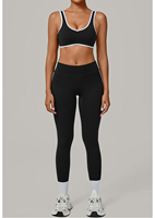 Ensemble de fitness le plus vendu pour femmes : soutien-gorge de sport et leggings de yoga, ensemble 2 pièces pour Pilates, course à pied et gym