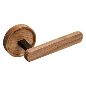 Support mural en bois pour bandeaux, finition hêtre, multifonctionnel, sans perçage, porte-serviettes, rangement pour salle de bain et chambre - Product Image 1