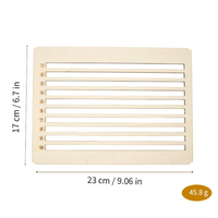 Porte-crayons en bois tendance 2026 avec plusieurs supports pour stylos et un design décoratif - Outil auxiliaire créatif pour la sculpture sur bois DIY