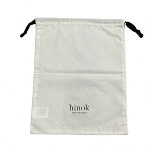 Pochette à cordon personnalisée en coton blanc de haute qualité, réutilisable et résistante, pour emballage cadeau écologique, rangement de parfums et produits de soin personnel - Product Image 1