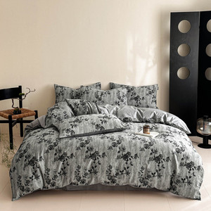 Ensemble <span class=keywords><strong>de</strong></span> literie en coton <span class=keywords><strong>de</strong></span> style nordique <span class=keywords><strong>de</strong></span> luxe avec broderie 3D, draps, taies d'oreiller, housses <span class=keywords><strong>de</strong></span> couette - Product Image 3