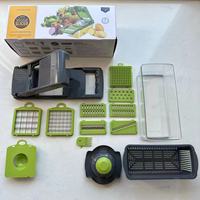 Keukenaccessoires Plastic Groentechopper 16 Sets Uiensnijgereedschap Voor Kerstkalkoen In Blokjes Gesneden Aardappelvruchtsnijder
