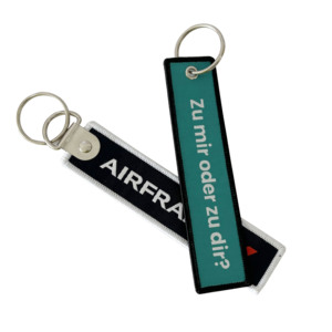 <span class=keywords><strong>2025</strong></span> nóng bán cá nhân máy bay hàng không thẻ móc chìa khóa vải tùy chỉnh đôi bên Logo dệt Keychain máy bay phản lực <span class=keywords><strong>tag</strong></span> - Product Image 4