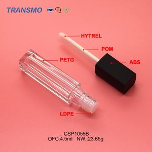 Envase de Brillo Labial de Plástico Personalizado de 4.5 ml, Tubos Cuadrados para Bálsamo Labial con Etiqueta, Envase para Rubor - Product Image 3