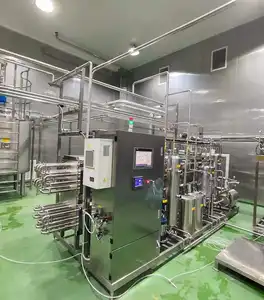 Completo automatico PLC riscaldamento a vapore riscaldamento tubolare pastorizzatore per latte/marmellata/succo ecc