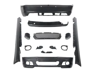 Peças de modificação do corpo do carro conjunto de para-choques saia lateral 3 Series E46 Sedan 4 portas estilo MT kit de carroceria para BMW E46