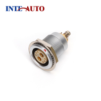 Connecteur Hybride 2B 3B 6 + 2 Broches, Contacts Plaqués Or 2K, Plaqués Perle, Plaqués Chrome, Mâle Femelle Circulaire 4P, Connecteur Fluide en Plastique