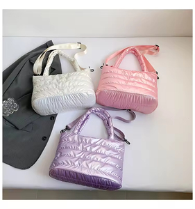 Puffer <b>Tote</b> Bag for Women Large Quilted Puffy Handbag Lightweight Satchel Purse for Work Travel Gym Shop - Product Image 5