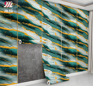 壁ステッカー防水モダン大理石1.2x3M厚手発泡ロール箔皮棒大理石壁タイルステッカー室内装飾用 - Product Image 2