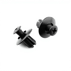 Clips de pare-chocs de voiture, goupilles d'expansion en plastique 19,5 mm, 12 mm, 8 mm pour réparation et remplacement, attaches automobiles - Product Image 1