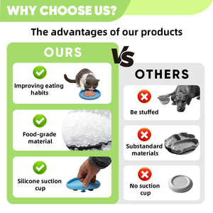 Маленькая силиконовая миска-медленница для кошек и собак: прочная, герметичная, с функцией головоломки - Product Image 6