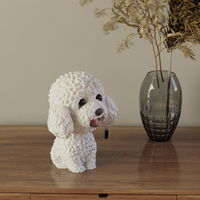 Statue de chien minimaliste en polyrésine, vente en gros, figurine d'animal personnalisée, sculpture, décoration pour animaux de compagnie, pour l'affichage en magasin