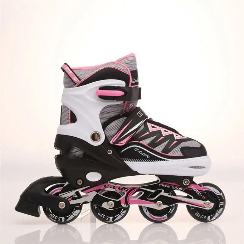 סיטונאי rollschuhe ילד רולר גלגלים Inline סקייט נעלי ערכת מתכוונן ילדים cheaprollerskates quad רולר גלגיליות