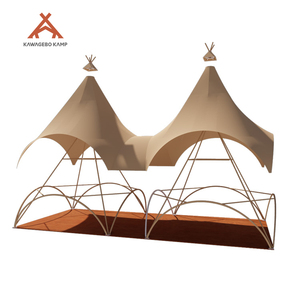 Kawagebo-Tente pyramidale tipi indien géant d'extérieur, 6 + 6m, 9 + 9m, tipi indien pour fête, glamping, mariage et événements - Product Image 6