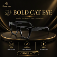 Montures de lunettes optiques œil de chat en acétate, montures de lunettes de vue à monture complète, lunettes de prescription en acétate pour femmes, usage quotidien